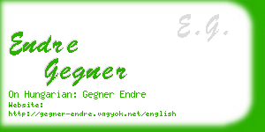 endre gegner business card